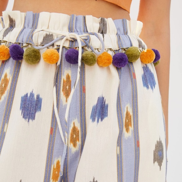 NWT Anthropologie Pom Pom Wide-leg Pants - Picture 6 of 7